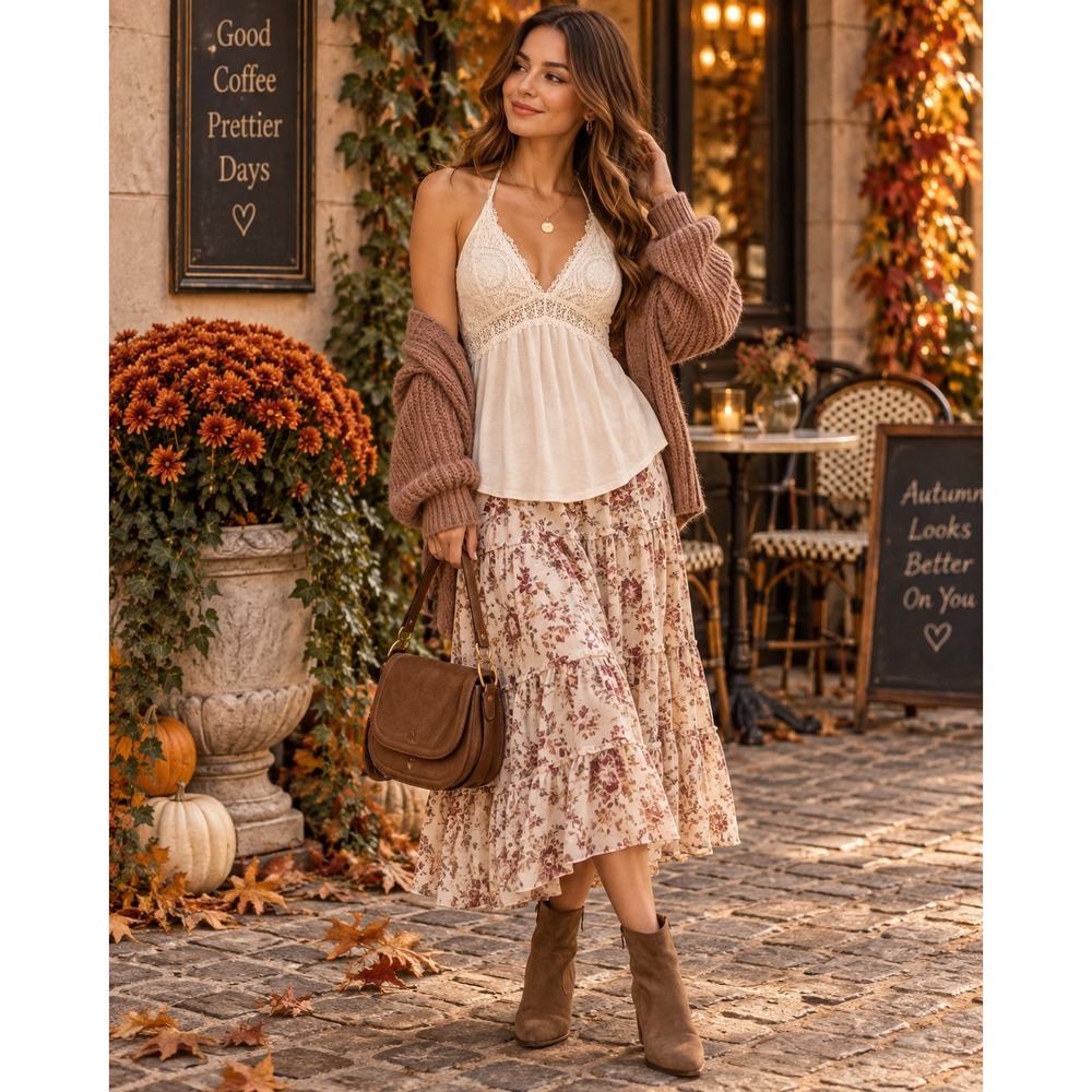 Victoria's Secret Lace Halter Cami Women Small Ivory Excellent Crochet Boho Top
